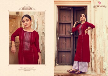 Rangoon Manjree Rayon kurtis with palazzo wholesaler