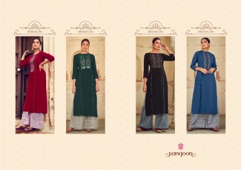 Rangoon Manjree Rayon kurtis with palazzo wholesaler