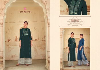 Rangoon Manjree Rayon kurtis with palazzo wholesaler