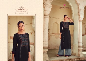 Rangoon Manjree Rayon kurtis with palazzo wholesaler