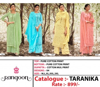 Rangoon Taranika Cotton Salwar kameez wholesale price