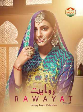 Rawayat luxury Lawn Collection 7 Lawn Dress material catalog wholesaler