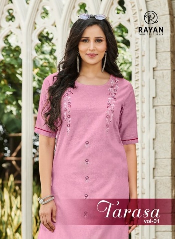 Rayan Tarasa Cotton Flex kurtis catalog wholesaler