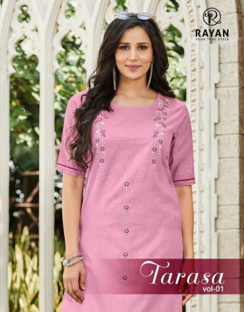 Rayan Tarasa Cotton Kurtis with pant catalog