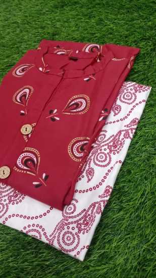 Rayon Cotton kurtis with Palazzo wholesaler