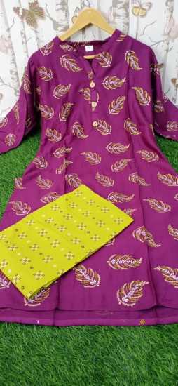 Rayon Cotton kurtis with Palazzo wholesaler