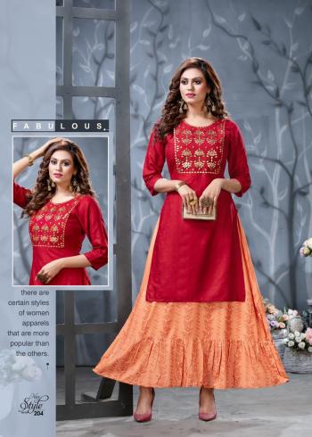 Ridhi New Style vol 2 Kurtis with Skirt catalog wholesaler