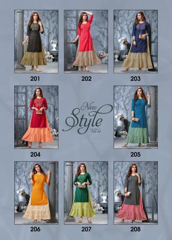 Ridhi New Style vol 2 Kurtis with Skirt catalog wholesaler