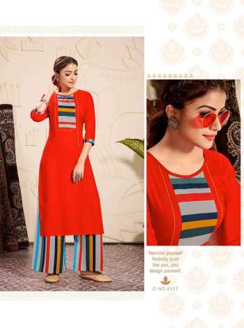 Rijiya trendz Palazzo Queen vol 10 kurtis with Palazzo catalog