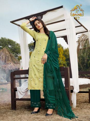 Rijiya Trendz Vasant Kurtis with Palazzo and Dupatta