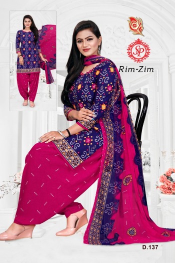 RIm Zim leon crape punjabi dress Material