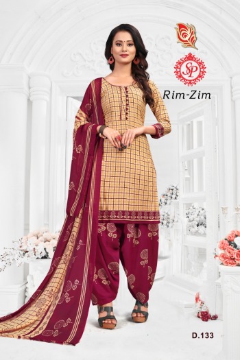 RIm Zim leon crape punjabi dress Material