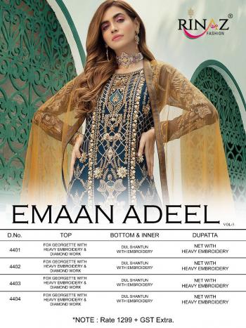 Rinaz Fashion Emaan Adeel vol 3 Pakistani Suits