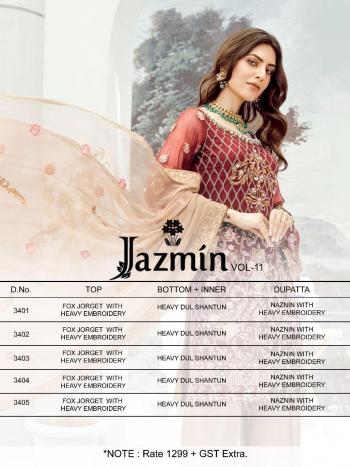 Rinaz Fashion Jazmin vol 11 pakistani Suits Wholesaler