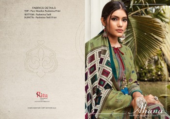 Ritu Ahana Pashmina Winter Salwar Kameez wholesaler