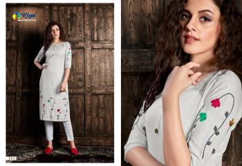 Riya Designer Glory hand work Kurtis with pant catalog