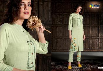 Riya Designer Glory hand work Kurtis with pant catalog