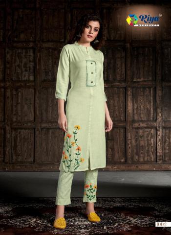 Riya designer Glory Rayon kurtis with Pant catalog wholesaler