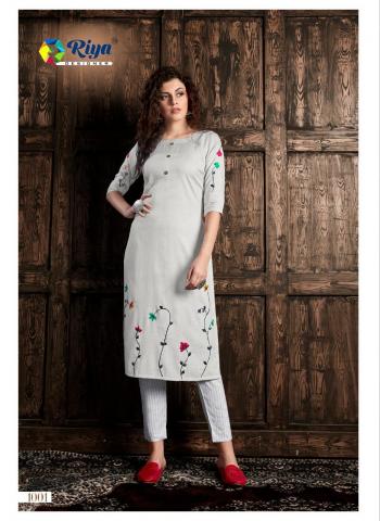 Riya designer Glory Rayon kurtis with Pant catalog wholesaler