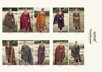 Romani Vaadiyaan Pashmina Woolen Suits Winter 2023 collection