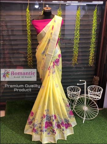 Romantic Handloom Linen casual Saree Wholesale price