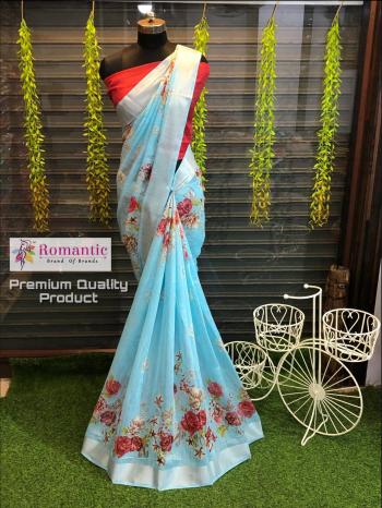 Romantic Handloom Linen casual Saree Wholesale price