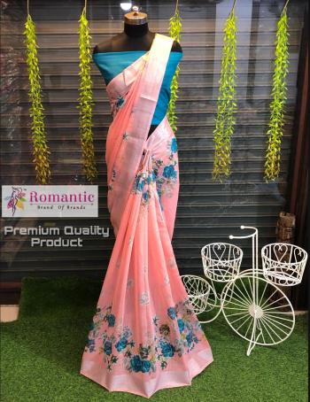 Romantic Handloom Linen casual Saree Wholesale price