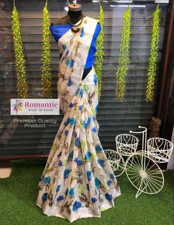 Romantic Handloom Linen casual Saree Wholesale price