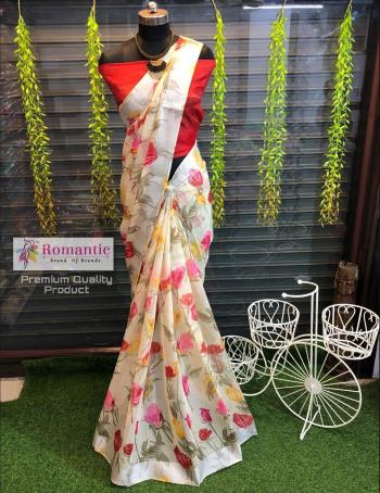 Romantic Handloom Linen Saree buy wholesale price