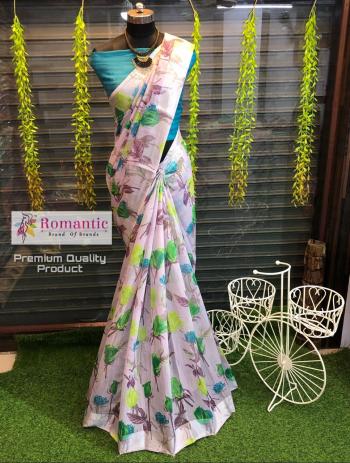 Romantic vol 49 handloom linen Saree wholesale Price