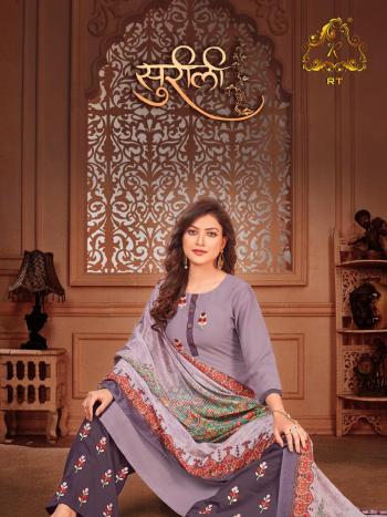 RT Surili Chinon Slub Kurtis with palazzo and Dupatta