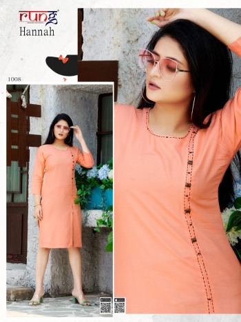 Rung Hannah Rayon Casual wear kurtis wholesaler