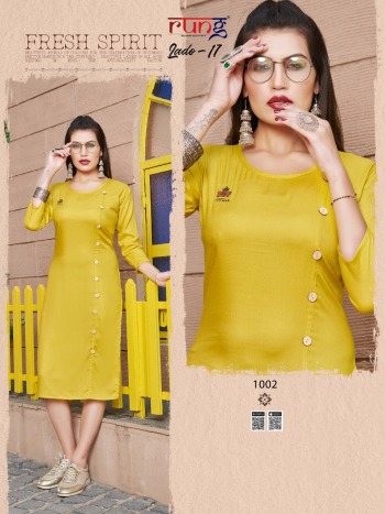 Rung Lado vol 17 Rayon kurtis Wholesaler