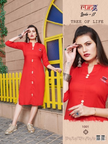 Rung Lado vol 17 Rayon kurtis Wholesaler