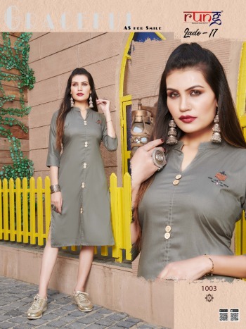 Rung Lado vol 17 Rayon kurtis Wholesaler