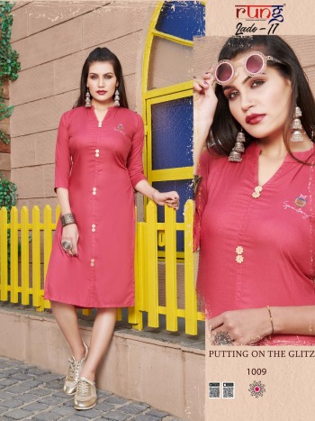 Rung Lado vol 17 Rayon kurtis Wholesaler