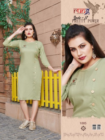 Rung Lado vol 17 Rayon kurtis Wholesaler