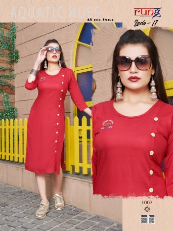 Rung Lado vol 17 Rayon kurtis Wholesaler