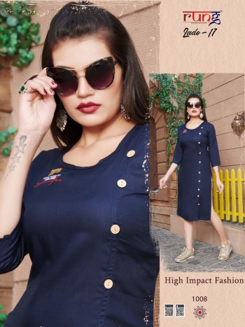 Rung Lado vol 17 Rayon kurtis Wholesaler