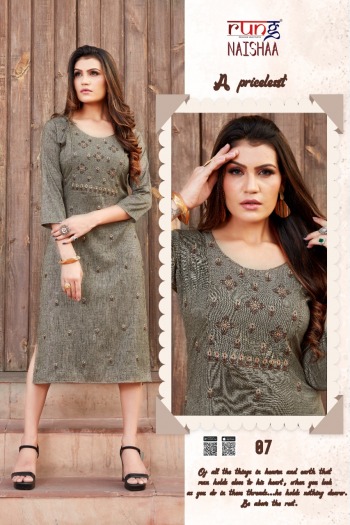 Rung Naishaa Rayon Daily wear Kurtis wholesaler