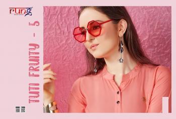 Rung tuti fruity 5 rayon daily wear kurtis wholesaler