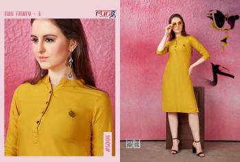 Rung tuti fruity 5 rayon daily wear kurtis wholesaler