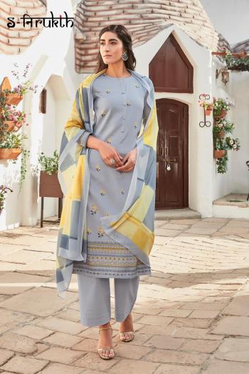 S Nirukht Cotton Satin Salwar kameez wholesaler