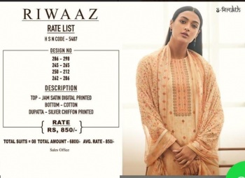 S-nirukth Riwaaz Zam Satin Salwar Kameez wholesaler