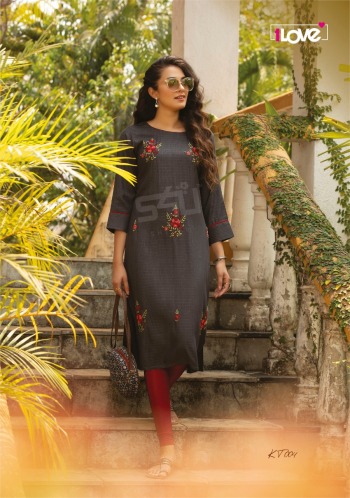 S4U 1love Knotty Tales Rayon kurtis wholesaler