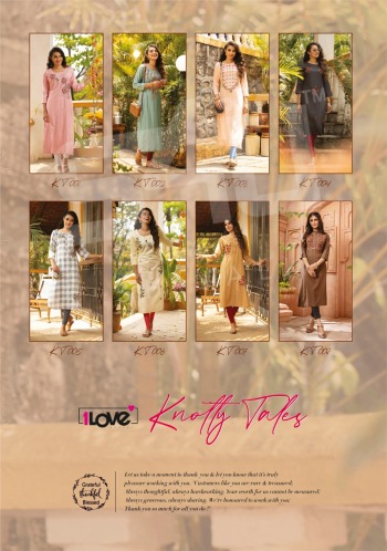 S4U 1love Knotty Tales Rayon kurtis wholesaler