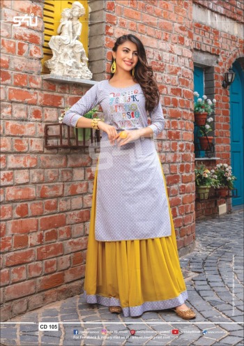 S4U Casual Diaries kurtis with palazzo wholesaler