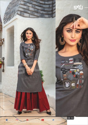 S4U Casual Diaries kurtis with palazzo wholesaler