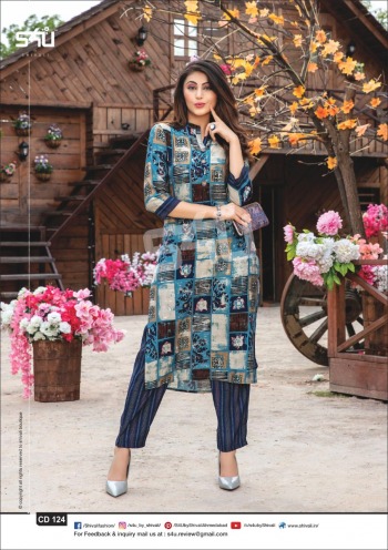 S4U Casual Diaries kurtis with palazzo wholesaler