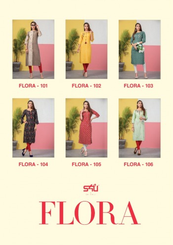 S4U Flora Straight cut daily wear kurtis wholesaler
